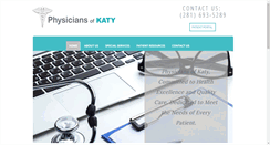 Desktop Screenshot of physiciansofkaty.com