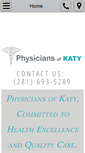 Mobile Screenshot of physiciansofkaty.com